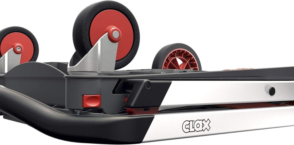 CLAX® Carro de transporte, carrito plegable, carrito de mano, sin caja plegable, rojo