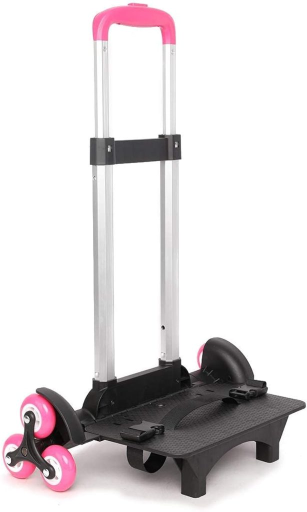 Trolley para Mochila - Carretilla con Ruedas Carretilla Plegable y no Plegable de la aleación de Aluminio de la Mano para la Mochila